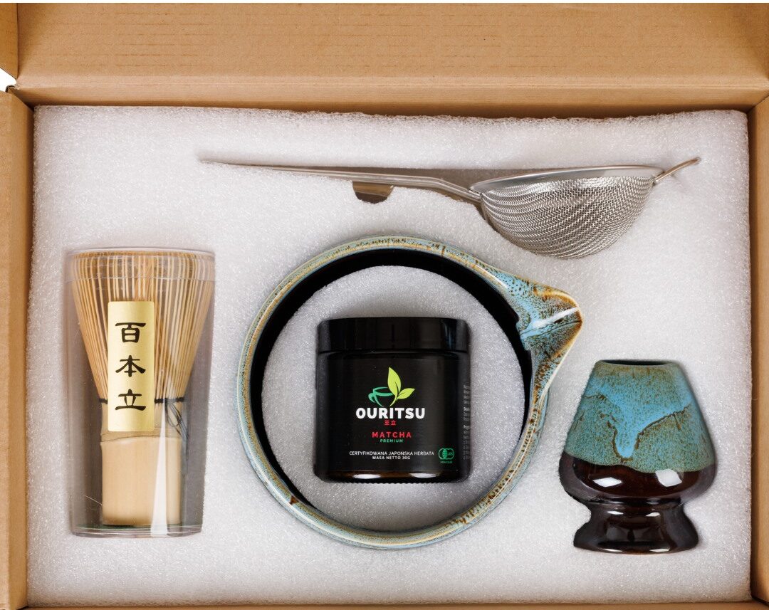 Nami Premium Zestaw do Matcha - Matcha 30g + Chasen + Chashaku + Matchawan + Podstawka + Sitko - obrazek 2